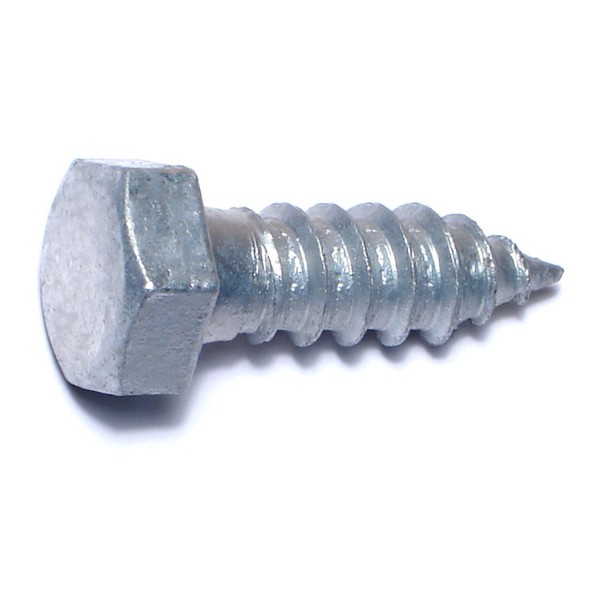Midwest Fastener Lag Screw, 1/2 in, 1-1/2 in, Steel, Hot Dipped Galvanized Hex Hex Drive, 50 PK 05591